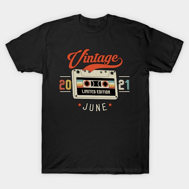 June 2021 - Limited Edition - Vintage Style T-Shirt by Debbie Art